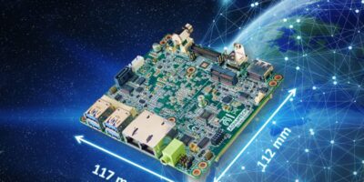 Compact industrial motherboard supports three displays