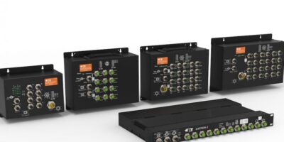 M12-based Ethernet switches are for rail applications