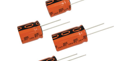 Energy storage capacitors offer long life and high moisture resistance