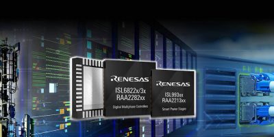 Renesas adds multi-phase controller and smart power stage for IoT infrastructure