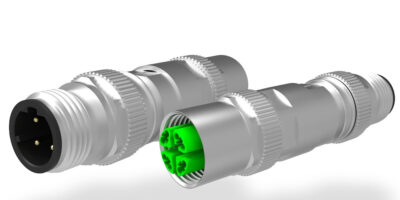Robust, compact M12 adapter simplifies retrofits in transport