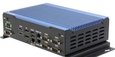 Fanless embedded computer supports quadruple displays