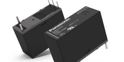 Polarised power relay from Panasonic for smart lighting and IoT applications