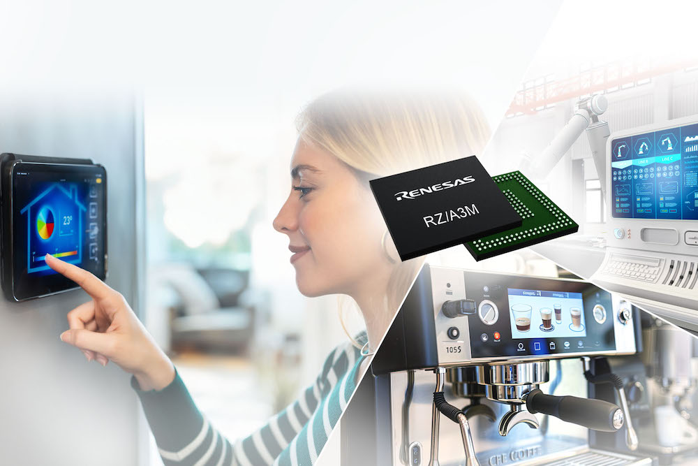 Renesas extends RZ/A MPU line-up with RZ/A3M advanced HMI solutions