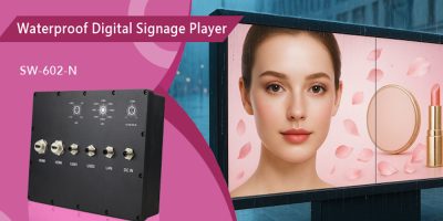 Rugged waterproof fanless digital signage player for harsh outdoor environments