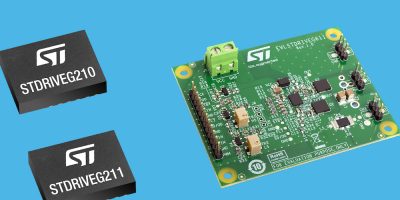 ST’ half-bridge gate drivers ease design with GaN in low-voltage systems