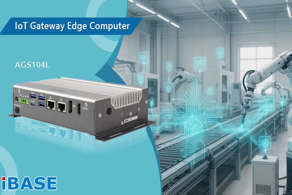 New ultra-compact industrial IoT gateway edge computer from iBase