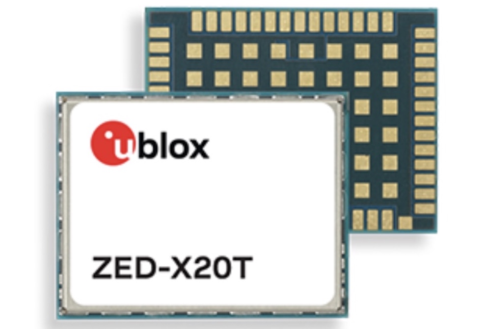 u-blox ZED-X20T delivers secure, high-accuracy GNSS timing