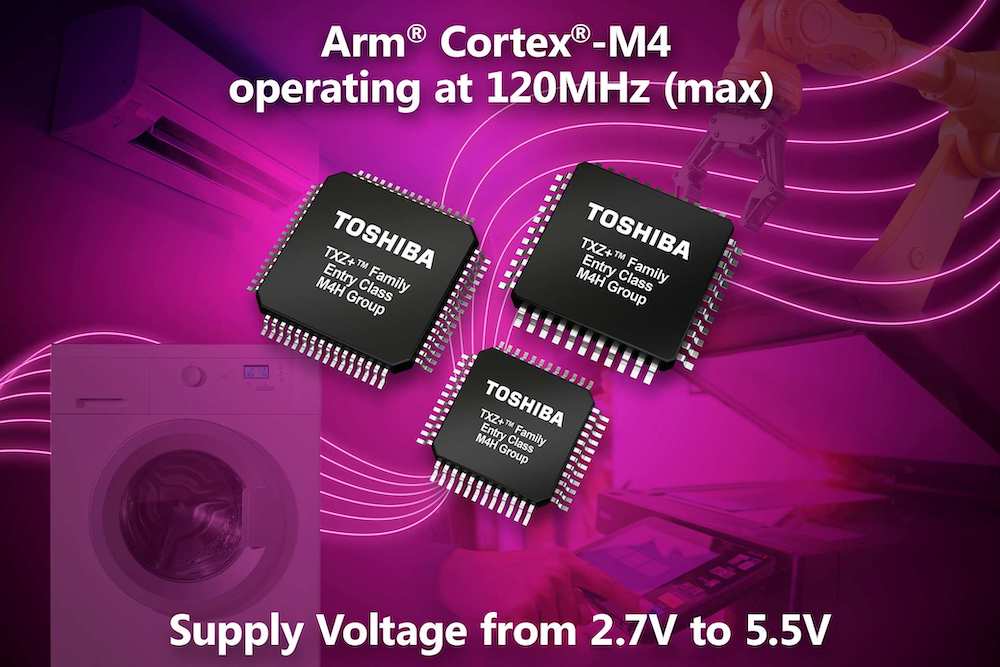 Toshiba Starts Mass Production of M4H Microcontrollers for Consumer and Industrial Equipment